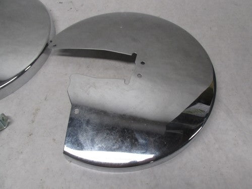 Pair of Harley-Davidson Touring Electra Glide Chrome Rotor Covers 4306