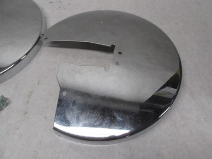 Pair of Harley-Davidson Touring Electra Glide Chrome Rotor Covers 4306