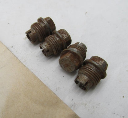 Lot of 4 Triumph Oil Pump Body Plug Screws TR5 3TA 5T 6T TR6 TR7 T120