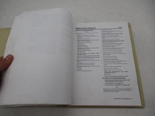 Harley Davidson 2011 Pre Delivery & Set Up Instructions w/ Binder 9994