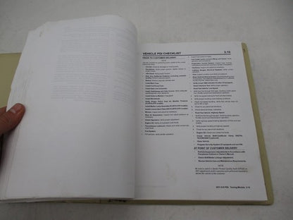 Harley Davidson 2011 Pre Delivery & Set Up Instructions w/ Binder 9994