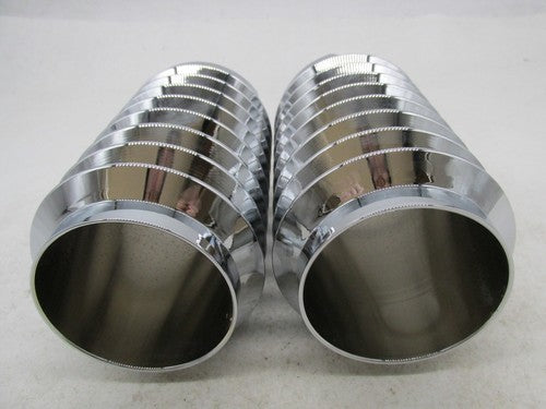 Pair of Harley Retro Vintage Look Touring 55MM Chrome Fork Covers Gait