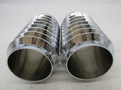 Pair of Harley Retro Vintage Look Touring 55MM Chrome Fork Covers Gait
