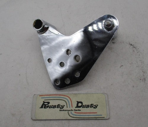 Harley Davidson Chrome Foot Peg Food Control Bracket Brace Plate