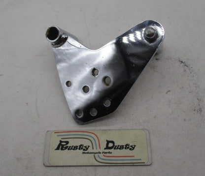 Harley Davidson Chrome Foot Peg Food Control Bracket Brace Plate