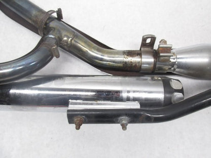 Harley Davidson Softail Rinehart Chrome Scalloped Exhaust System Assem