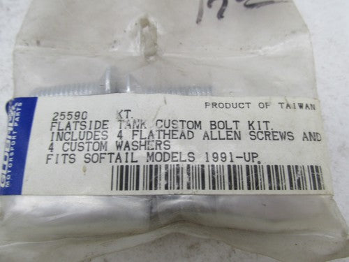 Harley Davidson 1991 - Up Softail Flatside Tank Custom Bolt Kit 25590