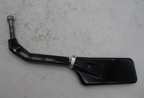 Slotted Black Custom Rectangular Right Side Rear View Custom Chopper M