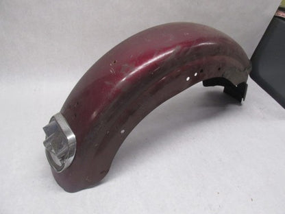 Harley Davidson Genuine Shovelhead Maroon 7" Rear Fender w/ Guide 97 L