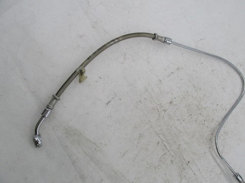 Harley 99-06 Fatboy Screamin Eagle FLSTFSE Braided Brake Line Hose 451