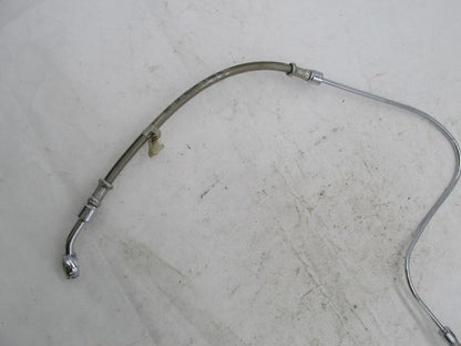 Harley 99-06 Fatboy Screamin Eagle FLSTFSE Braided Brake Line Hose 451