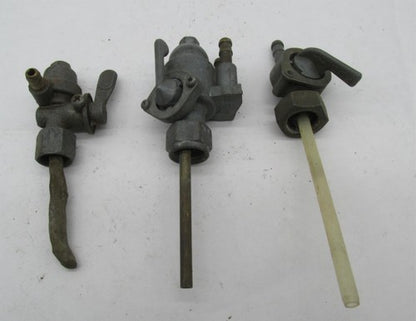 Mixed Lot of 3 Vintage British Triumph BSA BMW Motorcycle Fuel Petcock
