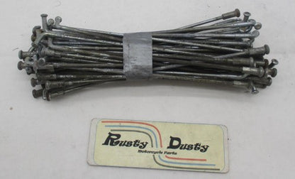 Lot of 40 Harley Davidson Wheel Rim Spokes and Nipples 9" Long
