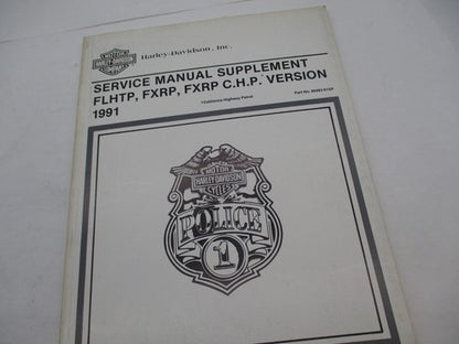 Harley Davidson Official 1991 Police Service Manual Supplement 99483-9