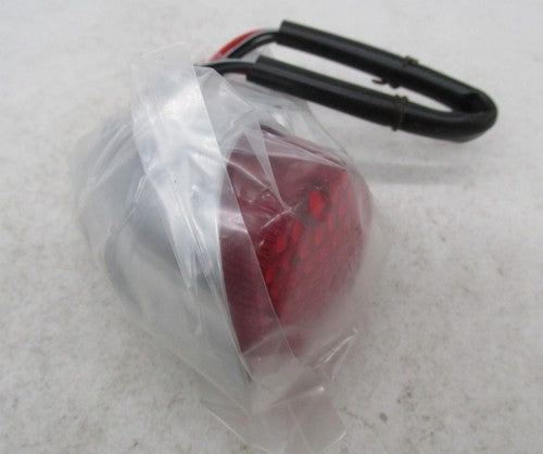 Harley Davidson V-Twin Chrome Hi-Glide Bullet Taillight Red Lens 33-00