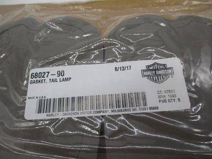 Lot of 4 Harley Davidson Genuine NOS Taillight Brake Lamp Gaskets 6802