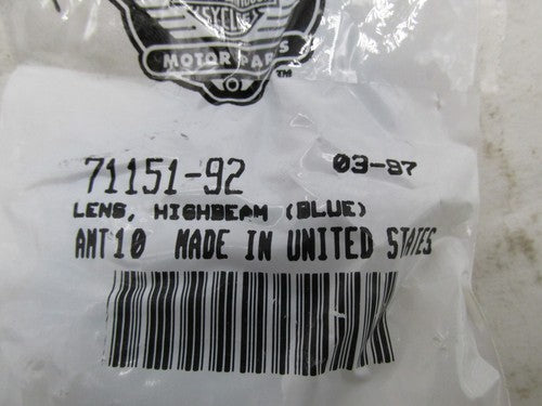 Lot of 8 Harley Davidson Genuine NOS Blue High Beam Indicator Lenses 7