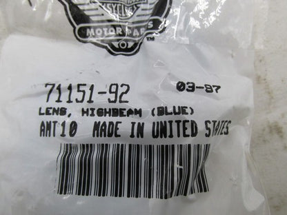 Lot of 8 Harley Davidson Genuine NOS Blue High Beam Indicator Lenses 7