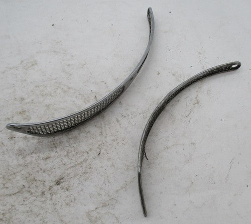 Pair of BSA Triumph Air Scoops Gauze Leading Shoe Brake Plate 37-3444