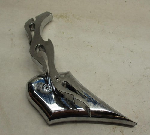 Right Side Custom Flame Chopper Mirror Chrome Harley