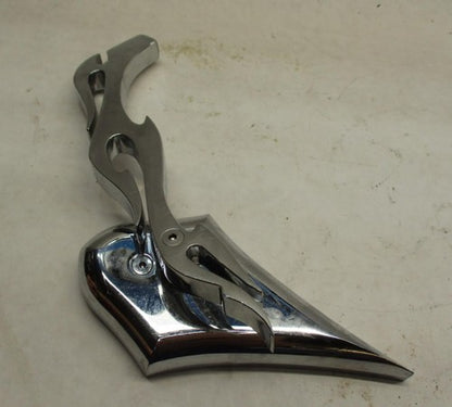 Right Side Custom Flame Chopper Mirror Chrome Harley