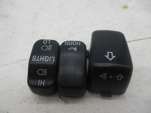 Lot of 3 Harley Davidson Handlebar Switch Assembly Buttons Black