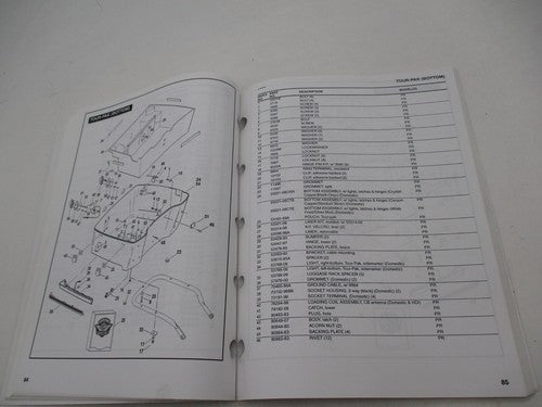 Harley Davidson Official Factory 2008 FLHTCUSE3 Parts Catalog Book 994