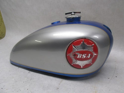 Original Repainted BSA Blue Silver Catalina Gas Fuel Tank Gold Star w/