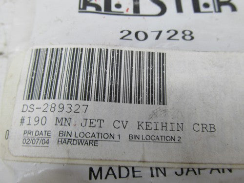 Lot of 5 Harley Davidson Keyster CV Keihin Carburetor Main Jets #190 2