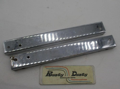 Harley Shovelhead Chrome Fender Strut Covers 11-3/8"x1-3/8" Luggage Ra