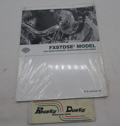 Harley Davidson Official 2004 FXSTDSE2 Service Manual Supplement 99494