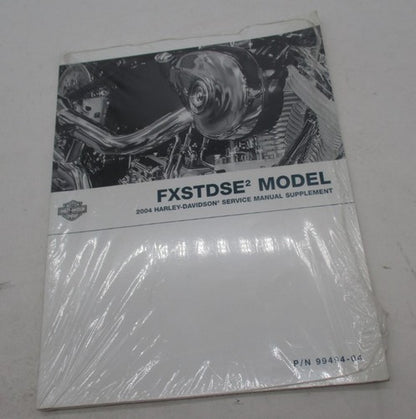 Harley Davidson Official 2004 FXSTDSE2 Service Manual Supplement 99494