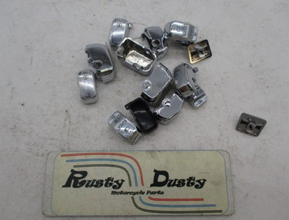 Mixed Lot of Harley Davidson Chrome and Black Handlebar Switch Buttons