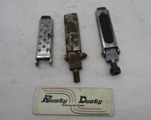 Lot of 3 Harley Davidson Chopper Flat Style Foot Pegs Foot Rests