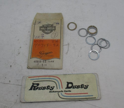 Lot of 9 Harley Davidson Genuine NOS Snap Rings 40918-82