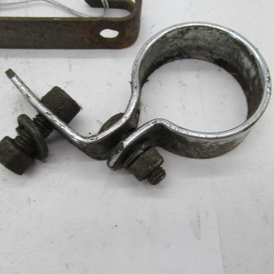 Large Mixed Lot of Vintage BSA Triumph Exhaust Clamps & Misc Hardware