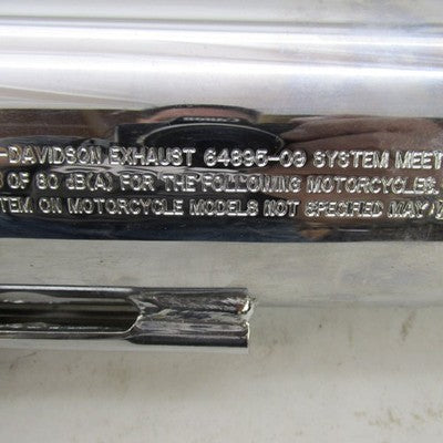 Pair of Harley Davidson OEM Stock SlipOn Mufflers w/ Heat Shields 09-1