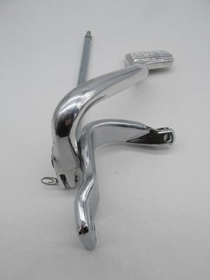 Harley 1991-2017 Dyna Chrome Left Rear Brake Pedal Assembly w/ Linkage