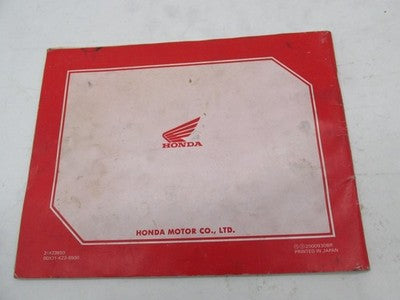 Honda Official Factory 1994 CR250R Owners Manual and Competition Hanbo