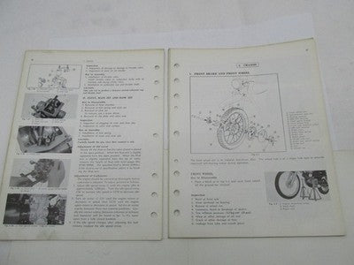 Honda Genuine Official Factory 1972-73 XL250 Shop Service Manual