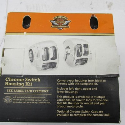 Harley Davidson Genuine NOS Chrome Switch Housing Kit In Original Box