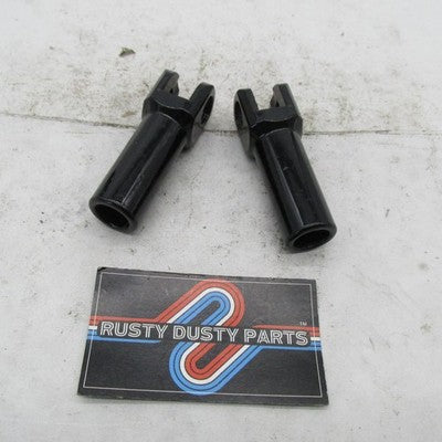 Pair of Harley Davidson Softail Rear Footpeg Support Mounts Gloss Blac