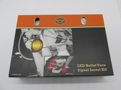 1 Pair Harley Davidson Genuine NOS LED Bullet Turn Signal Kit Amber 67
