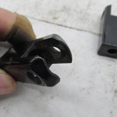Pair of Harley OEM 83-03 Sportster Passenger Footrest Supports Black 5