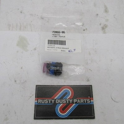 Harley-Davidson OEM NOS 4-Way Female Connector Housing 72066-06