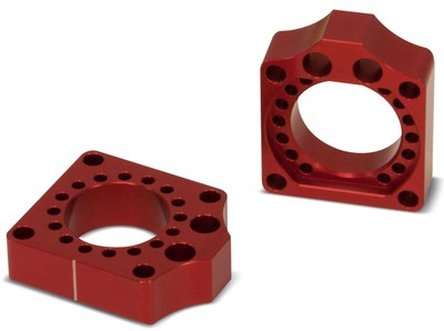 Pro Circuit Billet Axle Block Red HAB09