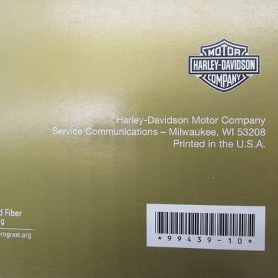 Harley-Davidson Official Factory 2010 Dyna Models Parts Catalog 99439-