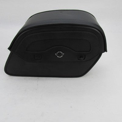 Pair of Viking Bags Large 30L Black Leather-Wrapped Hard Saddlebags WA