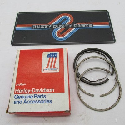 Harley Genuine NOS AMF 57-71 Ironhead Sportster +.010" Piston Ring Set
