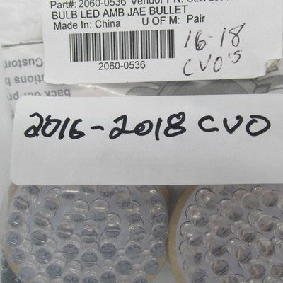 Custom Dynamics NOS 16-18 CVO Front Turn Signal Bullet LED Inserts GEN